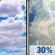 Thursday: Partly Sunny then Chance Showers And Thunderstorms