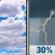 Wednesday: Mostly Cloudy then Chance Showers And Thunderstorms