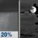Wednesday Night: Slight Chance Rain Showers then Mostly Cloudy